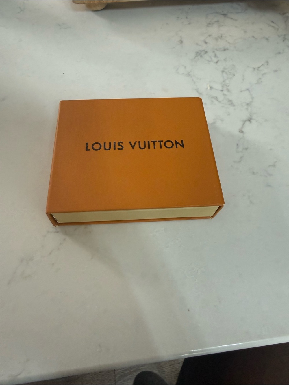 Louis Vuitton Men's Accessory Box - Orange and Cream